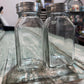Pair of Clear Apothecary Pharmacy Squared Bottles - The Mustard Seed Collection, The Seed
