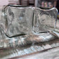 Pair of Clear Apothecary Pharmacy Squared Bottles - The Mustard Seed Collection, The Seed
