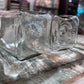 Pair of Clear Apothecary Pharmacy Squared Bottles - The Mustard Seed Collection, The Seed