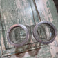 Pair of Clear Apothecary Pharmacy Squared Bottles - The Mustard Seed Collection, The Seed