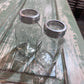 Pair of Clear Apothecary Pharmacy Squared Bottles - The Mustard Seed Collection, The Seed