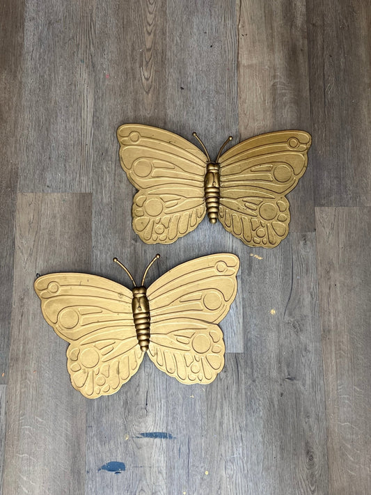 Pair of Gold Butterflies