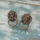 Pair of Vintage Lion Pull or Cabinet Handle 