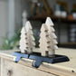 Pair of Whitewashed Tree Stocking HoldersChristmas