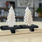Pair of Whitewashed Tree Stocking HoldersChristmas