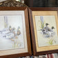 Pair of Wood Framed Duck Prints 