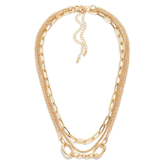 Paperclip & Box Chains Set Of Two