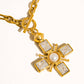 Patrice 18K Gold Non-Tarnish Cross Necklace: Yellow Gold - The Mustard Seed Collection, The Seed