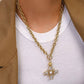 Patrice 18K Gold Non-Tarnish Cross Necklace: Yellow Gold - The Mustard Seed Collection, The Seed