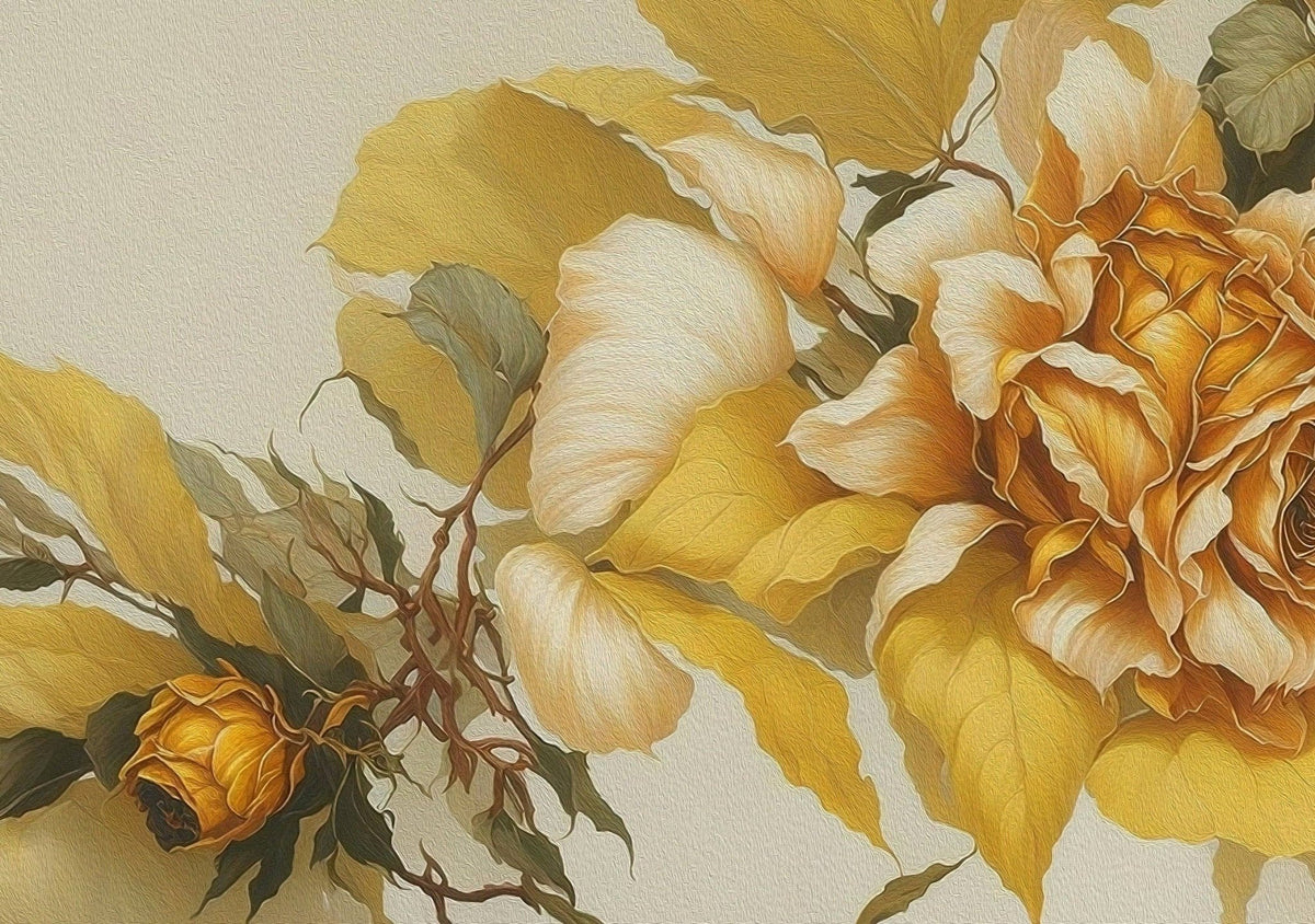 Peach Rose - A1 size large Decoupage Paper - The Mustard Seed Collection, The Seed