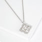 Pearl & Cubic Zirconia Flower Dainty Chain Link Necklace - The Mustard Seed Collection, The Seed