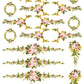 Petite Fleur Pink IOD Paint Inlay 12x16 Pad
