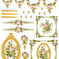 Petite Fleur Pink IOD Paint Inlay 12x16 Pad