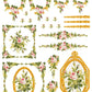 Petite Fleur Pink IOD Paint Inlay 12x16 Pad