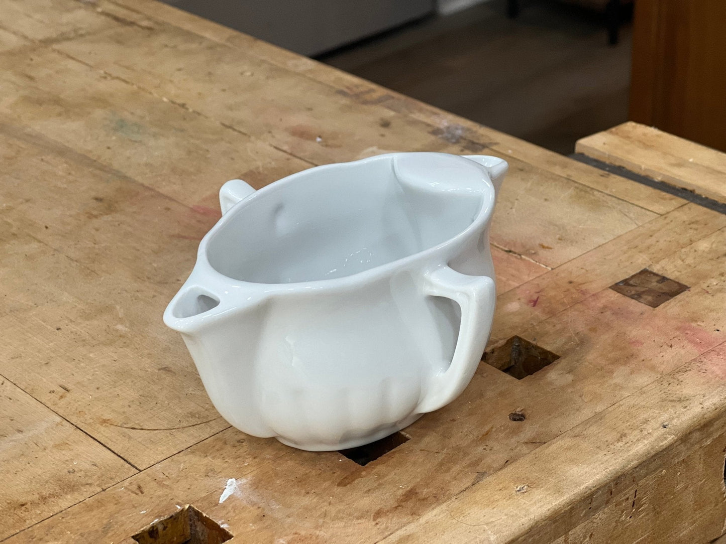 Pillivuyt France Double-Spout Gravy Boat 