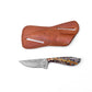 Pine Cone Handle Damascus Skinner Knife - The Mustard Seed Collection, The Seed