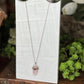 Pink Quartz Pendant on Sterling Silver Chain