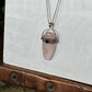 Pink Quartz Pendant on Sterling Silver Chain