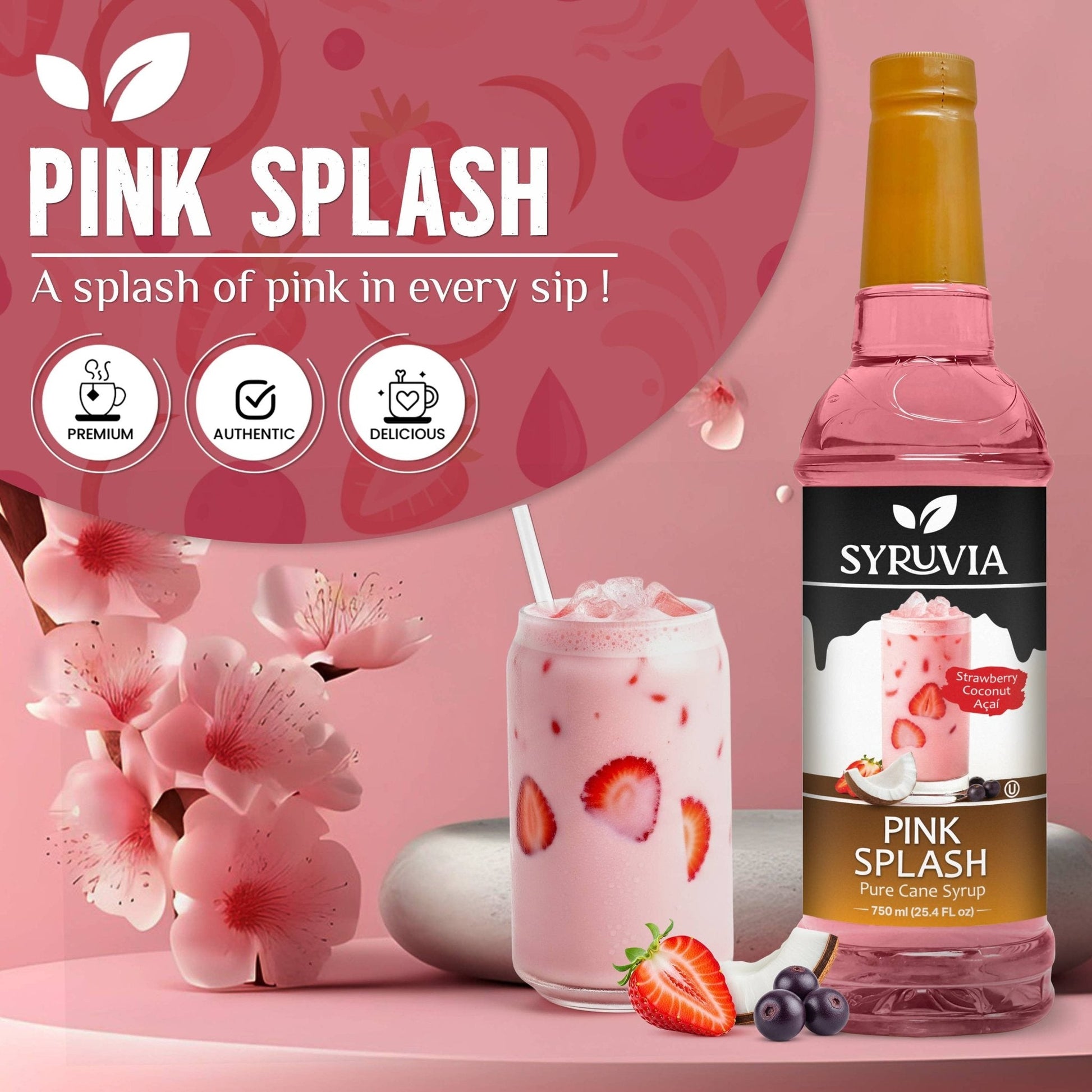 Pink Splash Syrup - The Mustard Seed Collection, The Seed