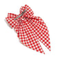 Plaid Buffalo Check Oversized Clip-in Hair Bow - The Mustard Seed Collection, The Seed