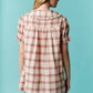 Plaid Button Down Mini Dress - The Mustard Seed Collection, The Seed