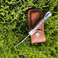 POCKET KNIFE WALNUT WOOD 6.5'' DAMASCUS STEEL KNIFE STEEL BO - The Mustard Seed Collection, The Seed