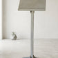 44.5" Vintage Gray Wooden Podium Stand – Slanted Display Lectern