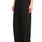 Polka Dot – Wide Leg Pants: Black MIO WHOLESALE