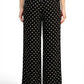 Polka Dot – Wide Leg Pants: Black MIO WHOLESALE