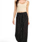 Polka Dot – Wide Leg Pants: Black MIO WHOLESALE