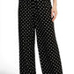 Polka Dot – Wide Leg Pants: Black MIO WHOLESALE