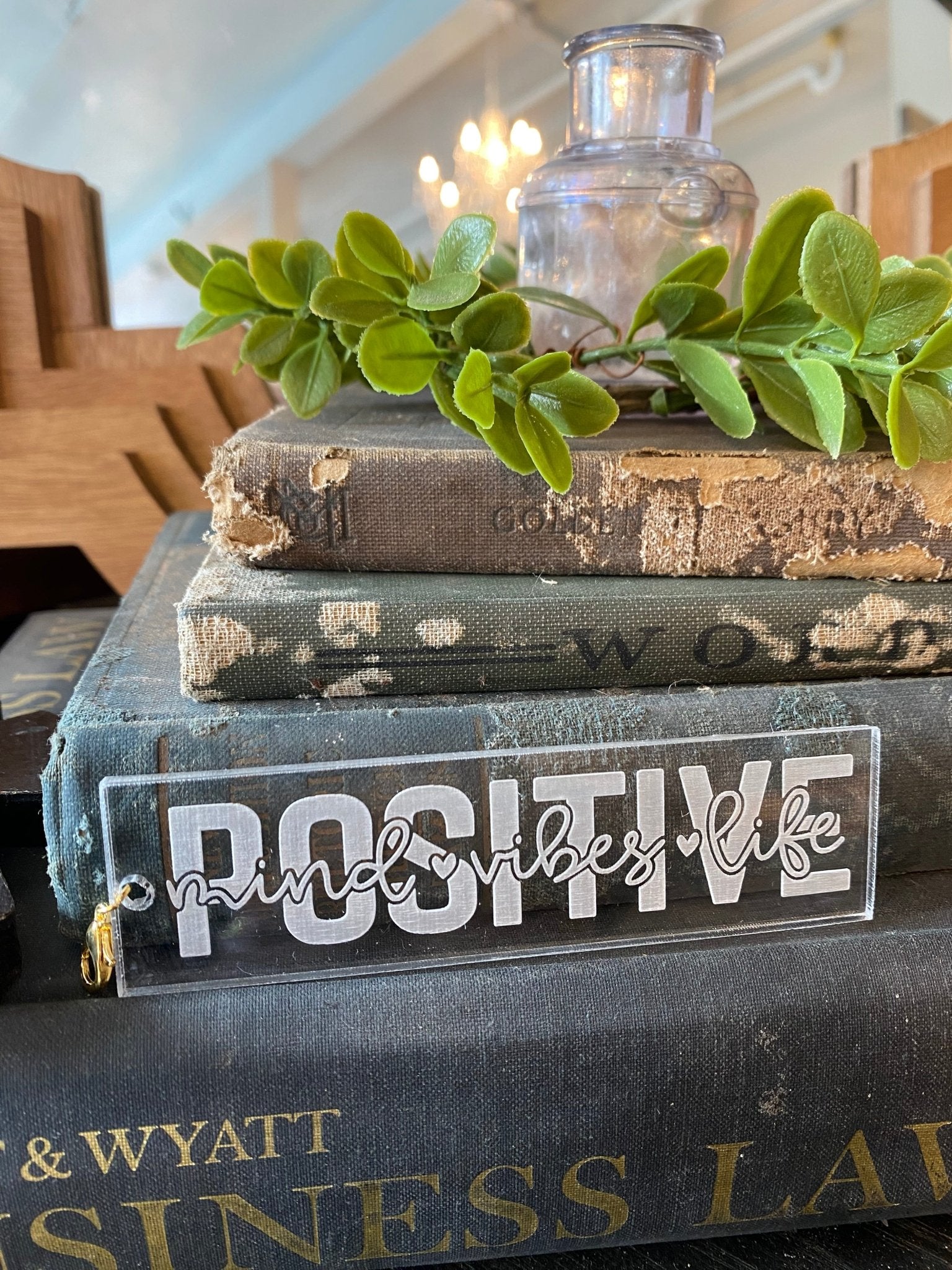 Positive Flowers SVF Acrylic Keychain or Bag Charm