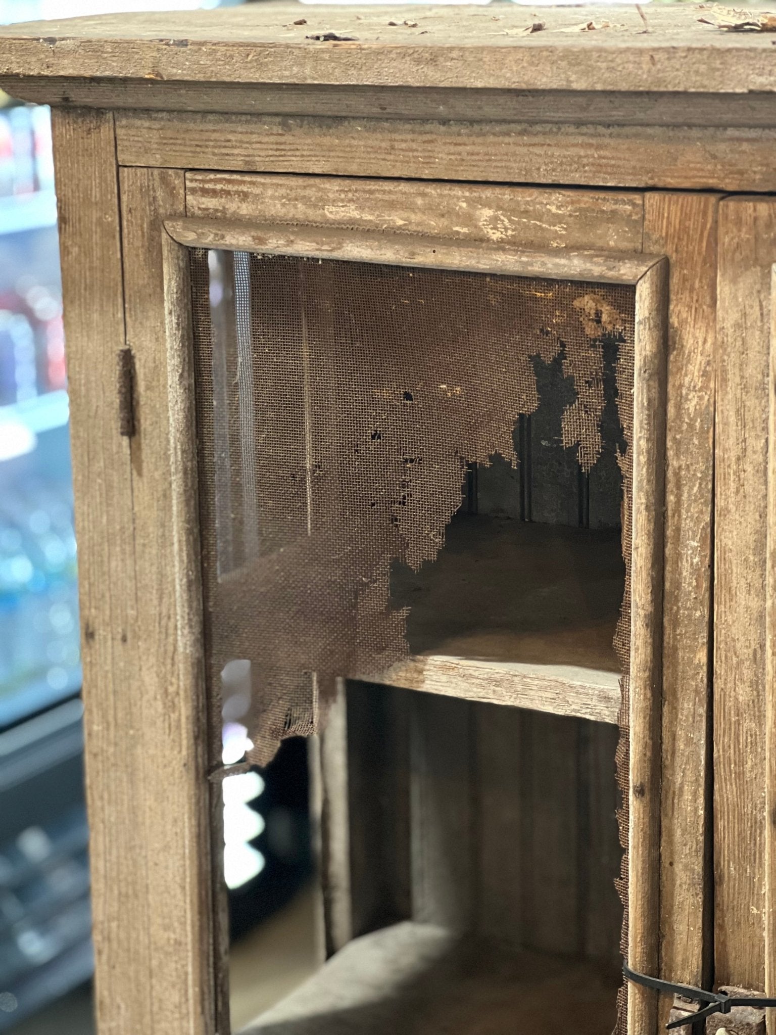 Primitive Antique Pie Safe - The Mustard Seed Collection, The Seed