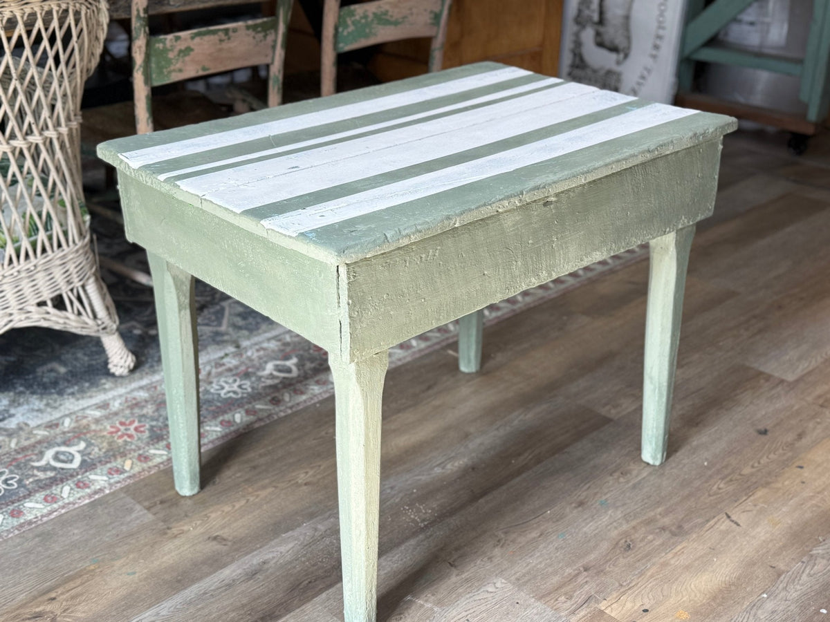 Primitive Green Table or Desk - The Mustard Seed Collection, The Seed