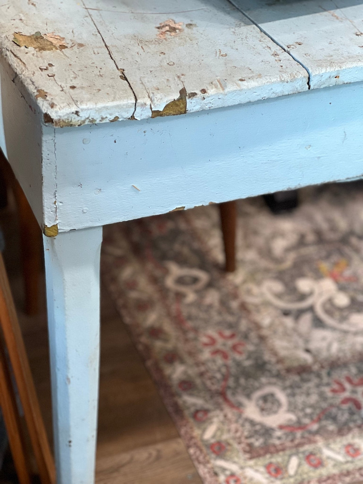 Primitive Green Table or Desk - The Mustard Seed Collection, The Seed