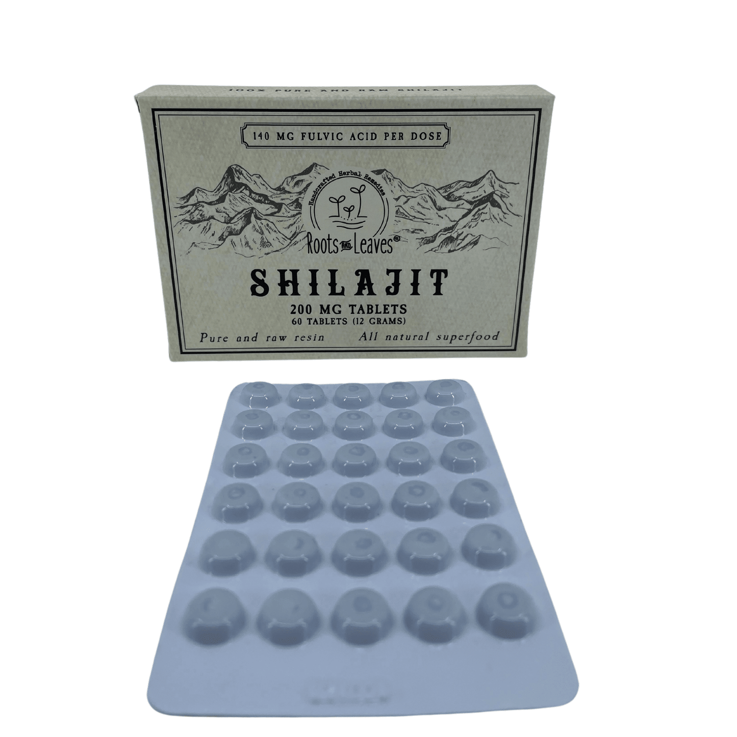 Pure Shilajit Tablets 60ct. - 60 doses - The Mustard Seed Collection, The Seed