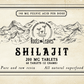 Pure Shilajit Tablets 60ct. - 60 doses