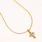 Raimon 18K Gold Non-Tarnish Dainty Cross Necklace: Yellow Gold - The Mustard Seed Collection, The Seed