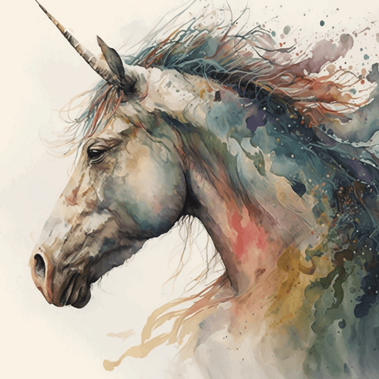 Rainbow Unicorn - A1 size large Decoupage Paper - The Mustard Seed Collection, The Seed
