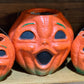 Rare Antique Paper Mâché Halloween Pumpkin Jack-O'-Lantern Bucket Set - Collection of 4 - The Mustard Seed Collection, The Seed