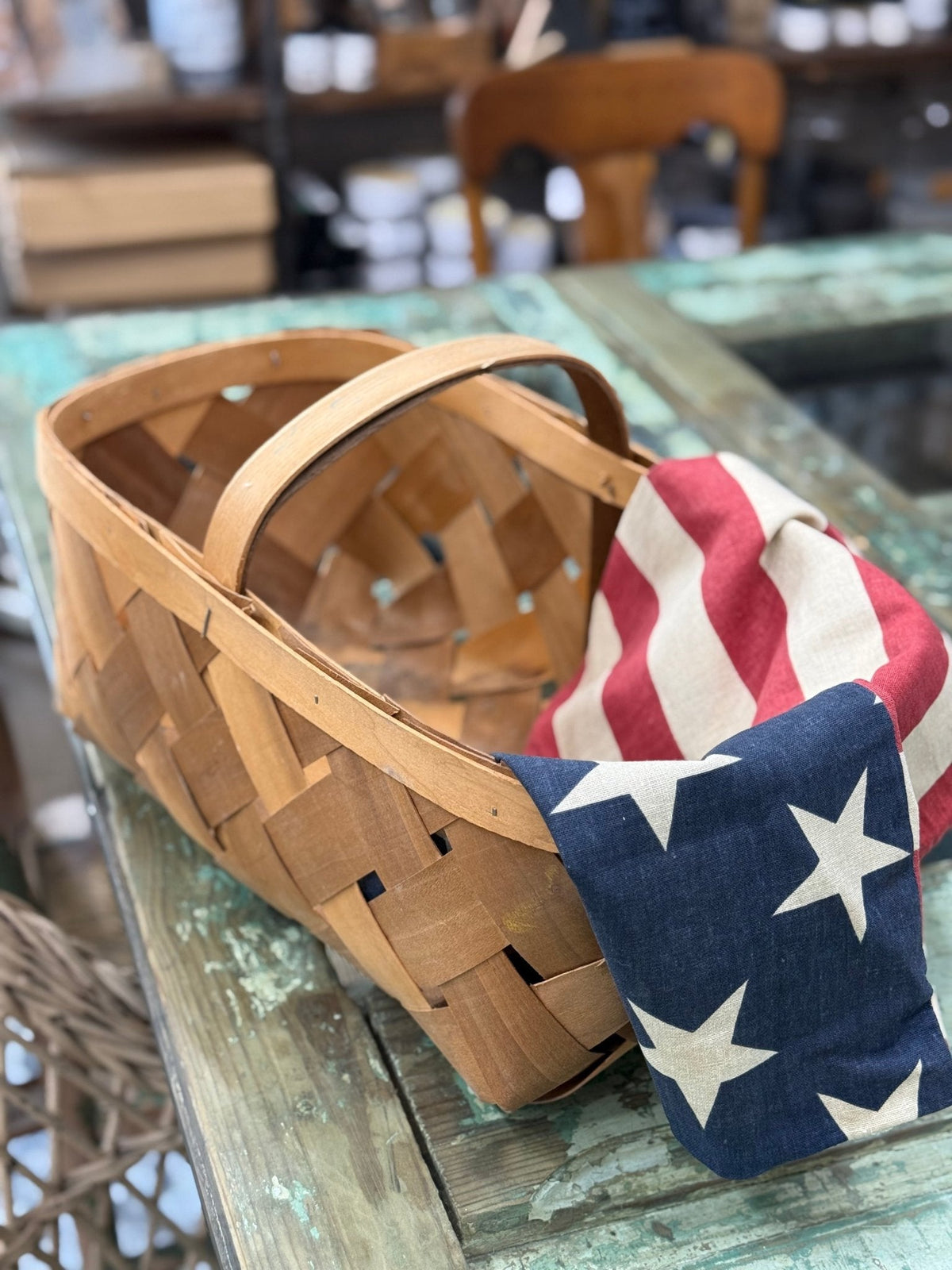 Rectangular Woven Basket 