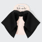 Recycled Fabric Bow Hair Clip 1pc- Black - The Mustard Seed Collection, The Seed
