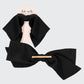 Recycled Fabric Bow Hair Clip 1pc- Black - The Mustard Seed Collection, The Seed
