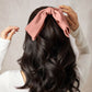 Recycled Fabric Bow Hair Clip - Rosewood - The Mustard Seed Collection, The Seed