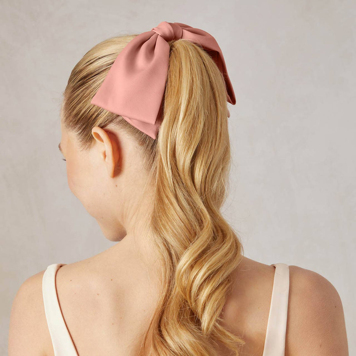 Recycled Fabric Bow Hair Clip - Rosewood - The Mustard Seed Collection, The Seed
