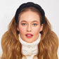 Recycled Fabric Puffy Headband 1pc- Black - The Mustard Seed Collection, The Seed