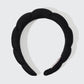 Recycled Fabric Puffy Headband 1pc- Black - The Mustard Seed Collection, The Seed