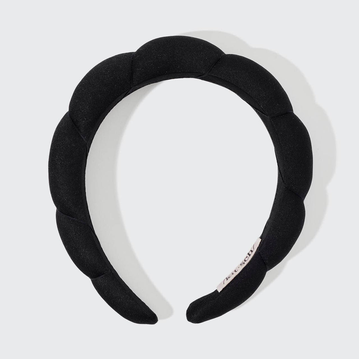 Recycled Fabric Puffy Headband 1pc- Black - The Mustard Seed Collection, The Seed