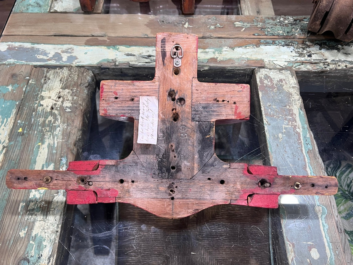 Red Antique Wooden Foundry Mold - The Mustard Seed Collection, The Seed