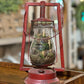 Red Dietz Metal Lantern - The Mustard Seed Collection, The Seed